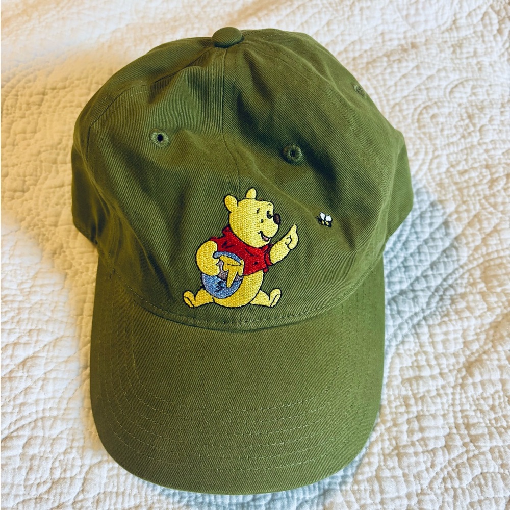 ❗️Disney Winnie the Pooh Olive Green Cap NWOT